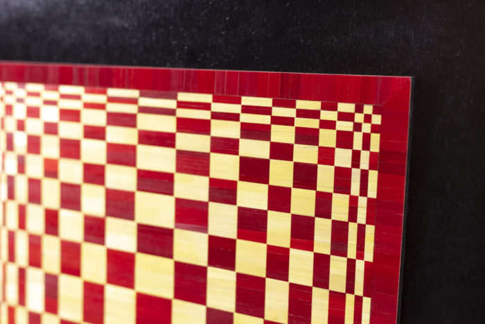 Kinetic straw marquetry panel, contemporary work - other zoom