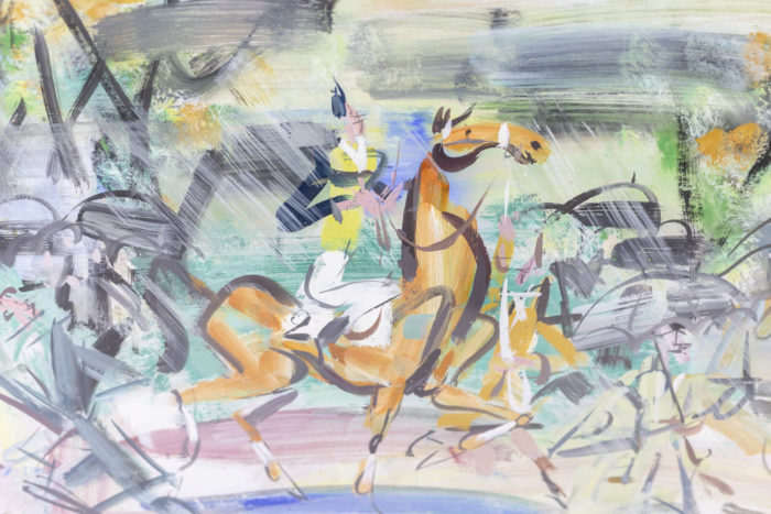 Gouache by Gen Paul - horse