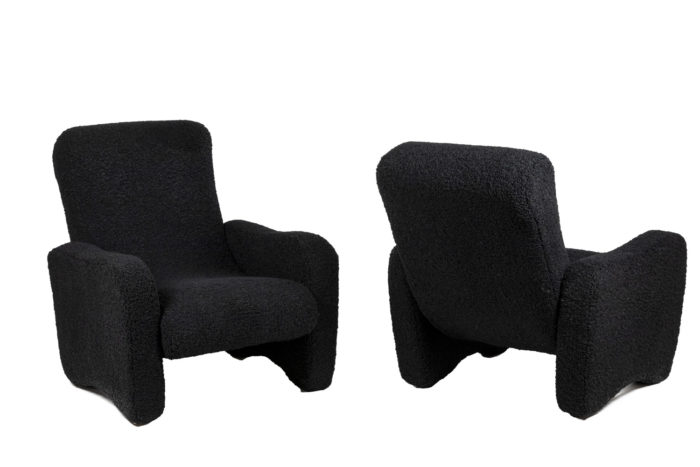 Pair of armchairs "lounge", 1970s - both