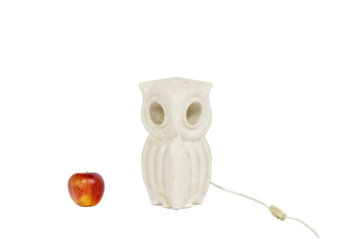 Albert Tormos, Lamp "owl" in natural stone, 1960s - ladder