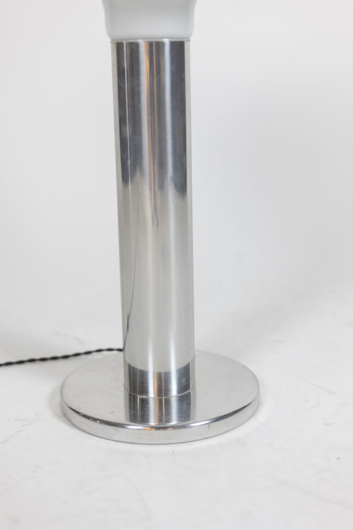 Lamp in aluminium and opaline - base