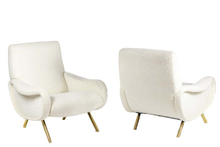 Marco Zanuso for Artflex, Pair of armchairs, 1950s - both