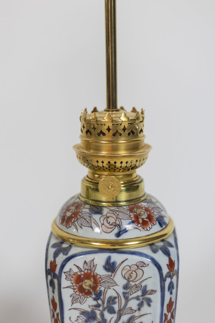 Pair of lamps in porcelain of Imari, circa 1880 - bronze