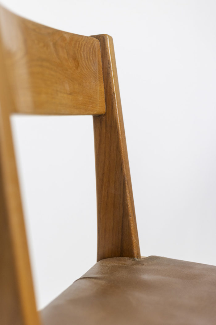 Pierre Chapo, Chair in elm, 1980s - other focus