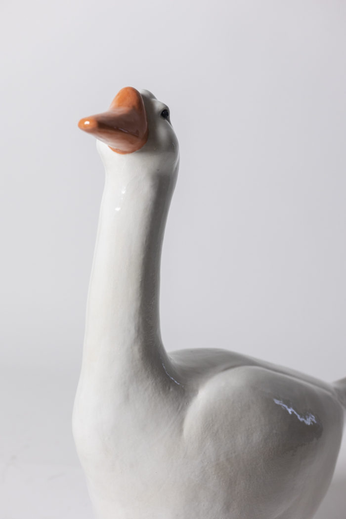 Valérie Courtet, Glazed sandstone goose, contemporary work