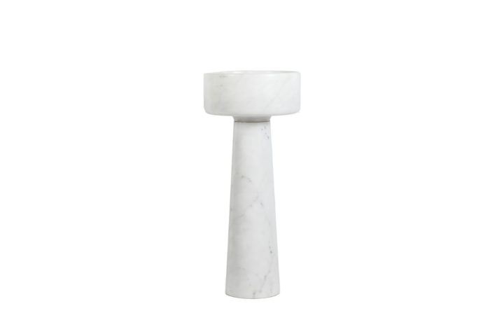 Angelo Mangiarotti pour Skipper, Planter in marble, 1970s - face