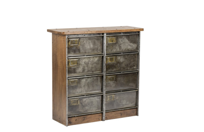 Clamshell File Cabinet in industrial style, 1950s - 3:4