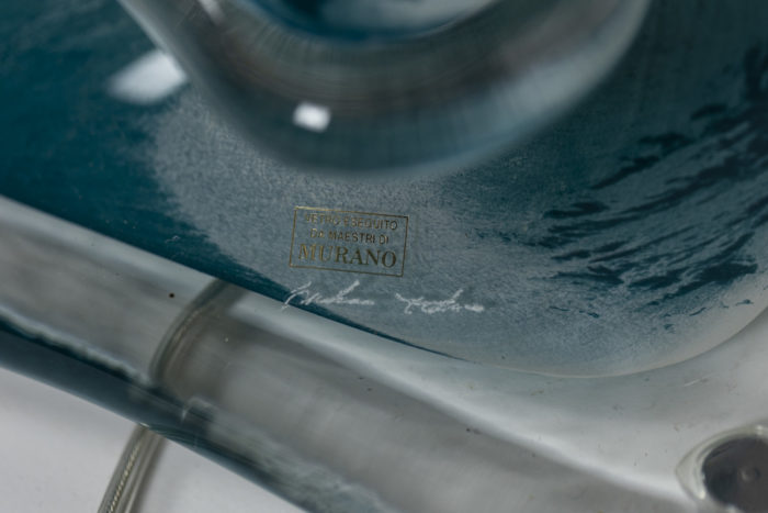 Paire de lampes en verre de Murano - signature