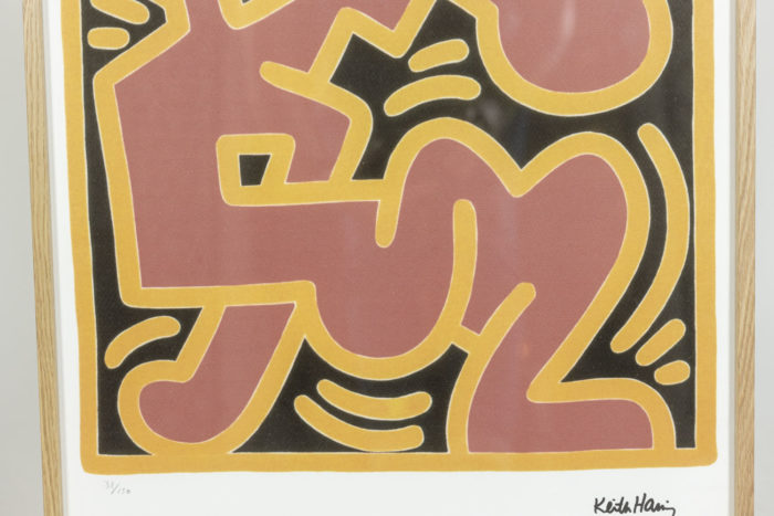 Sérigraphie originale de Keith Haring - autre détail