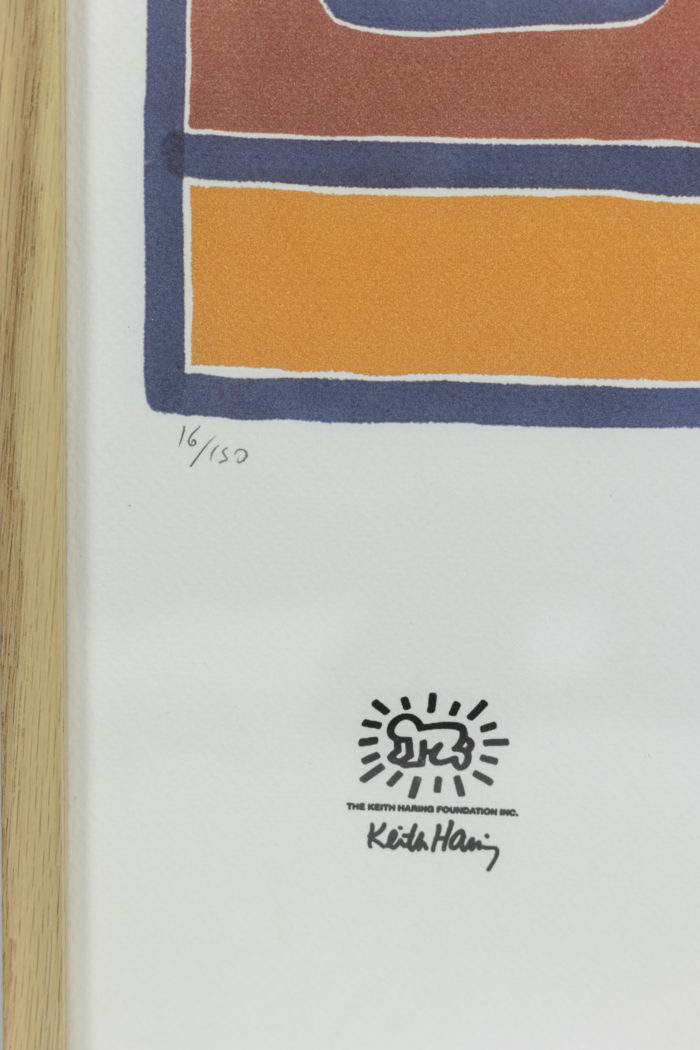 Keith Haring, Lithography, 1990's - stamp