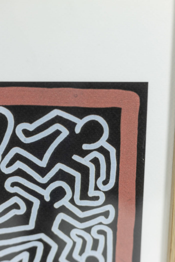 Sérigraphie originale de Keith Haring - focus