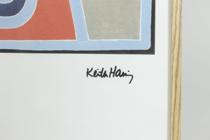 Sérigraphie originale de Keith Haring - signature