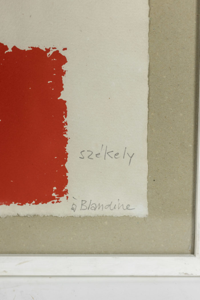 Szekely, Lithograph numbered and signed, 1970s - other focus