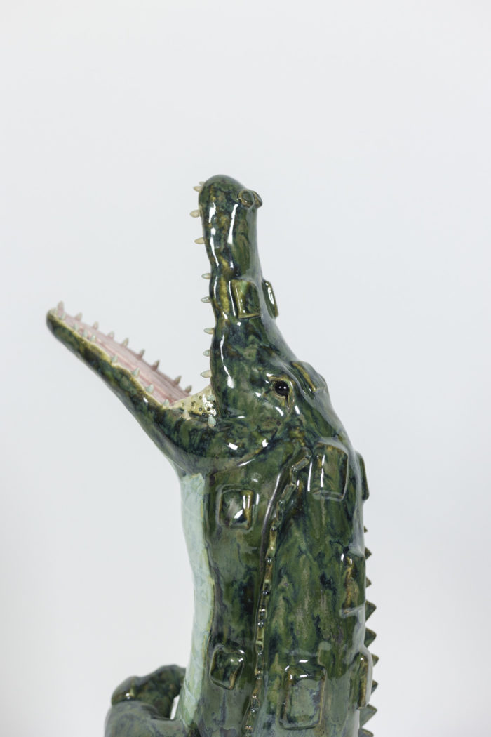 Valérie Courtet, crocodile en céramique - autre détail