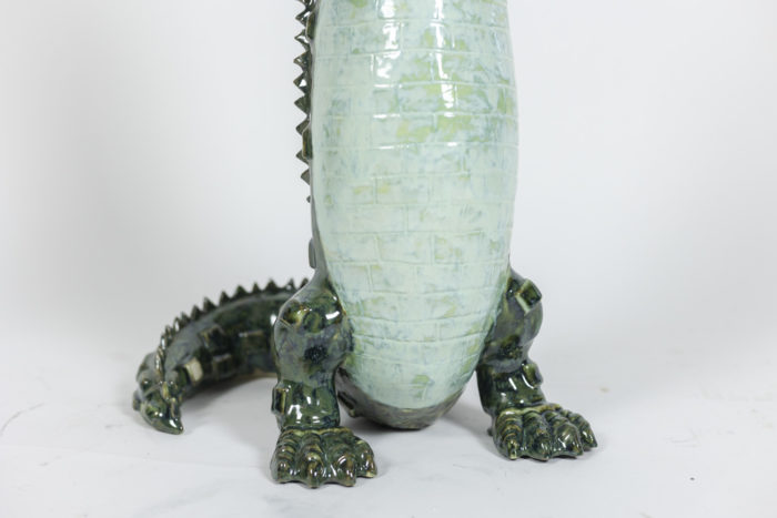 Valérie Courtet, Corcodile in ceramic, contemporary work - detail