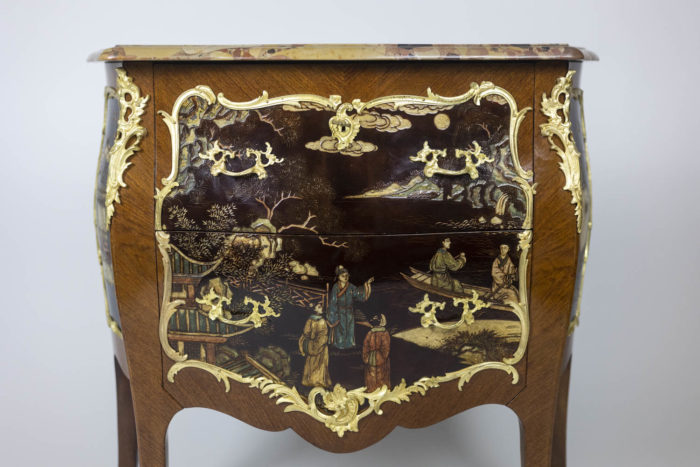 Chest of drawers in Louis XV style, circa 1950