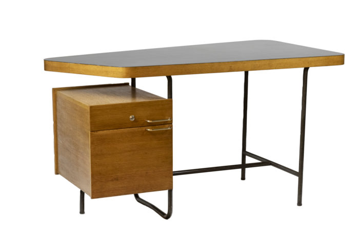 Georges Frydman, Bureau en en bois et tubulure années 1950 - 3:4