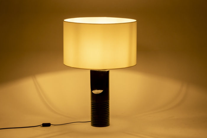 Lampe sifflet en céramique - allumée