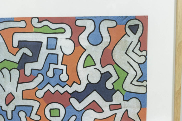 Lithographie de Keith Haring - autre détail