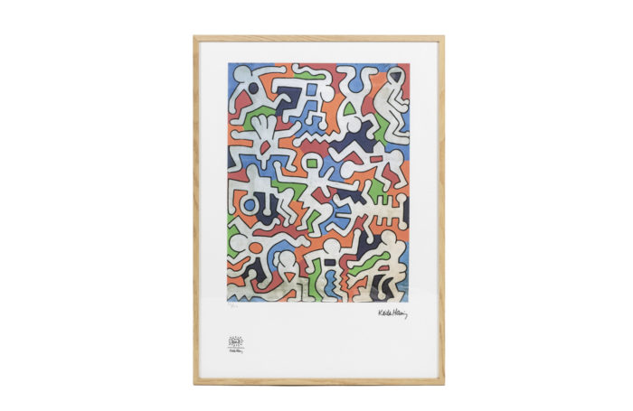 Lithographie de Keith Haring - face