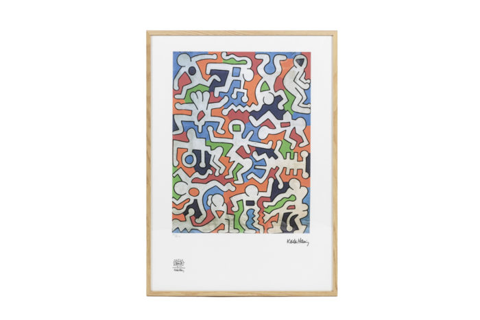 Lithographie de Keith Haring - face