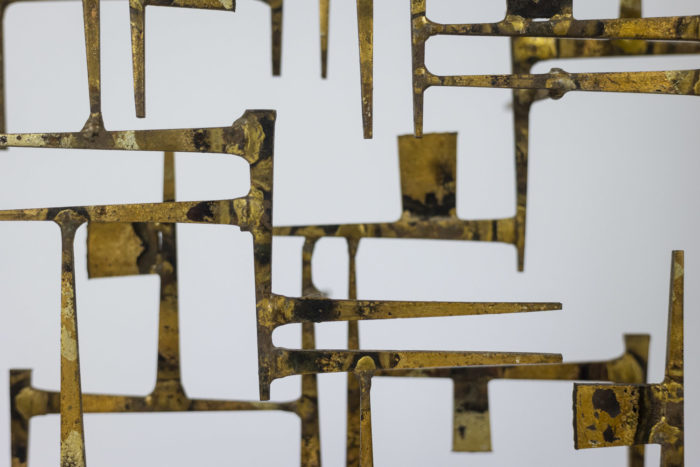 William Bowie, Sculpture in gilded iron, year 1968 - detail