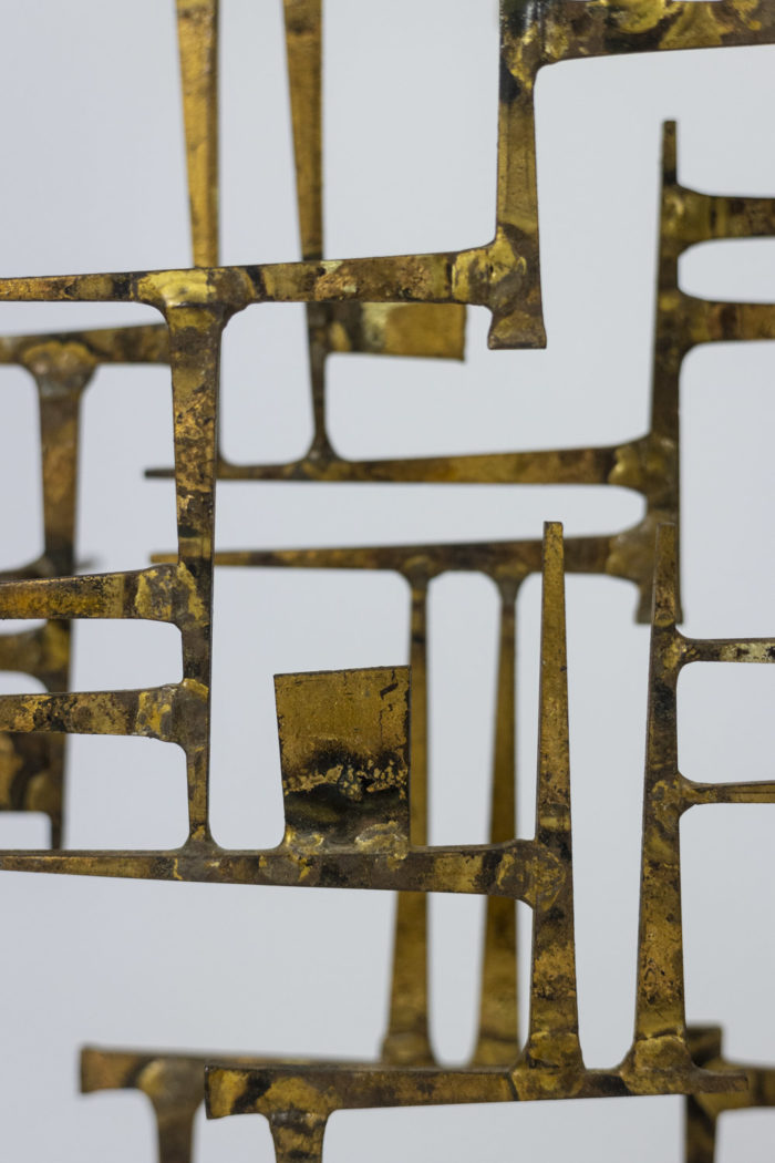 William Bowie, Sculpture in gilded iron, year 1968 - zoom