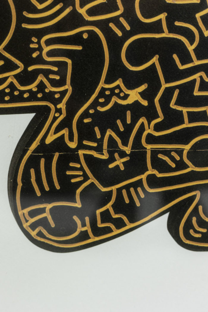 Sérigraphie originale de Keith Haring - autre focus