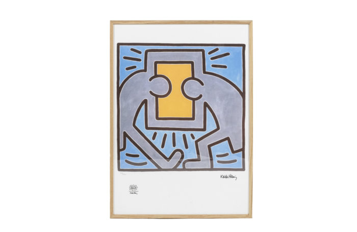 Sérigraphie originale de Keith Haring - face