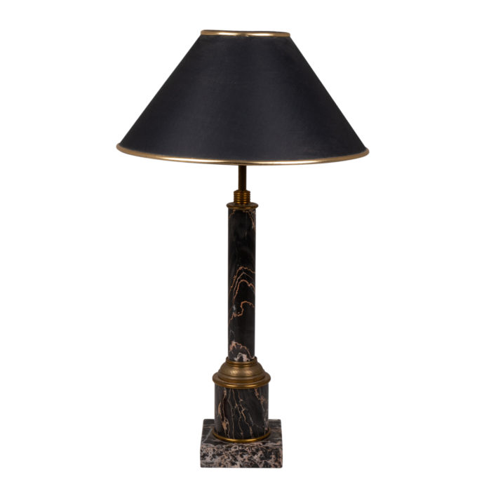 Lamp in marble style Empire, circa 1950 - face bis