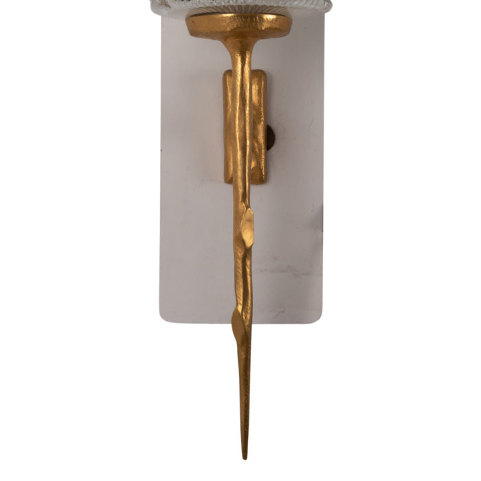 Félix Agostini, Pair of wall sconces, 20th century - focus bronze