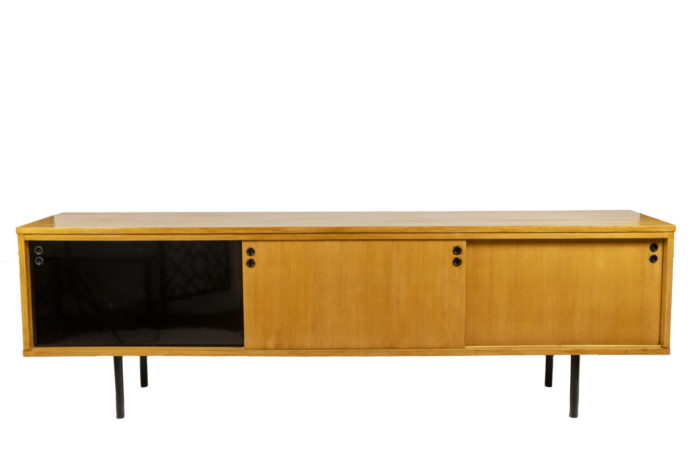 Joseph-André Motte, Sideboard in blond ash, 1950s - face