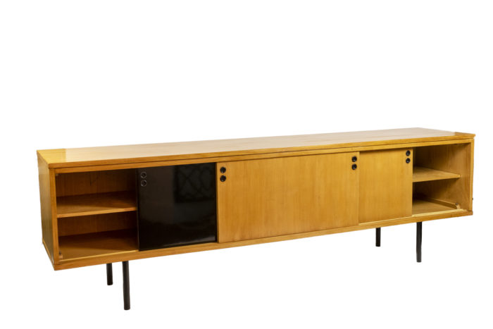 Joseph-André Motte, Sideboard in blond ash, 1950s - open