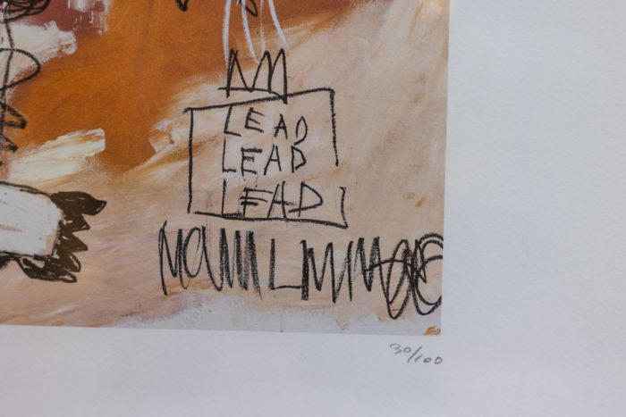 Jean-Michel Basquiat, sérigraphie - autre détail