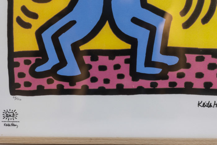 Sérigraphie de Keith Haring - détail