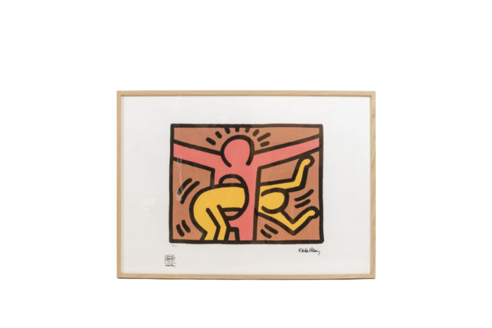 Sérigraphie de Keith Haring - face