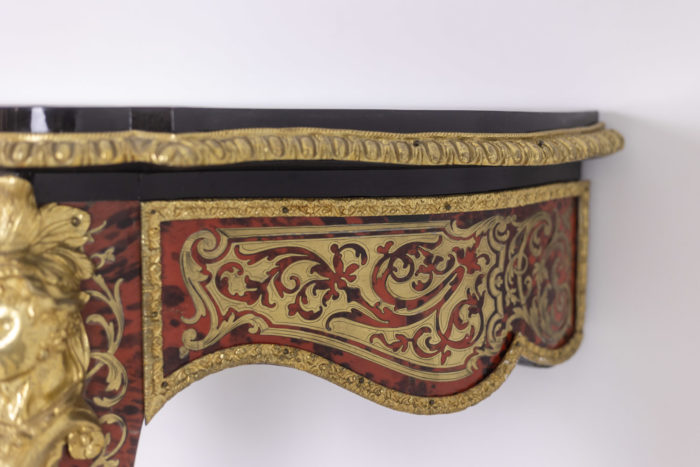 Boulle style console and gilded bronze, circa 1880 - profil chantourné