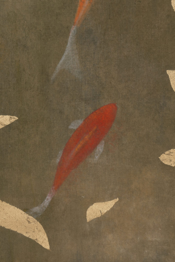Painted canvas. Koi carp. Contemporary work - other zoom