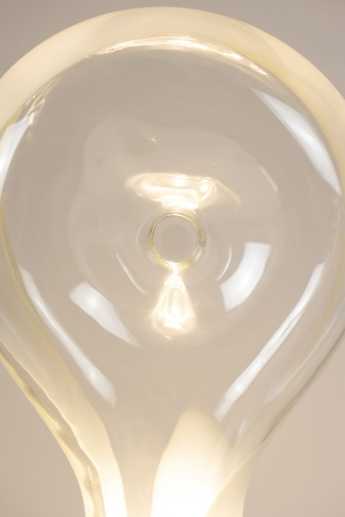 Grande lampe en verre de Murano, Lino Tagliapietra - allumée bis