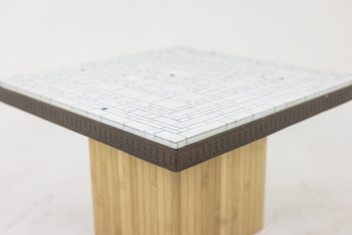 Pair of mosaic side tables, 1970s - zoom
