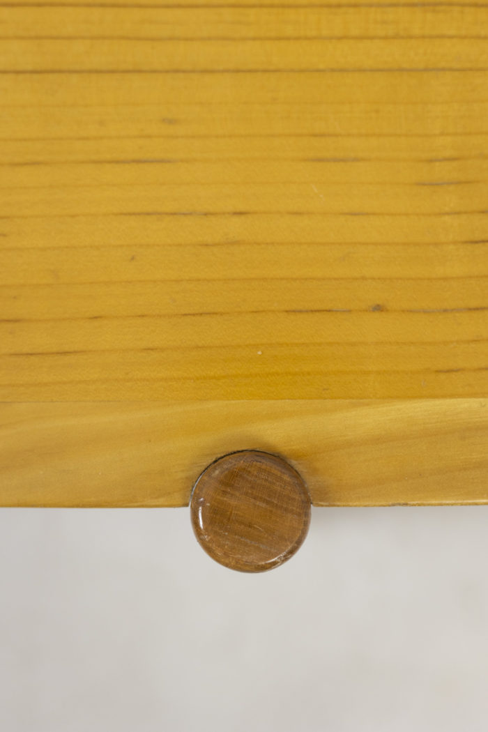 Cherry wood coffee table, 1970s - other detail