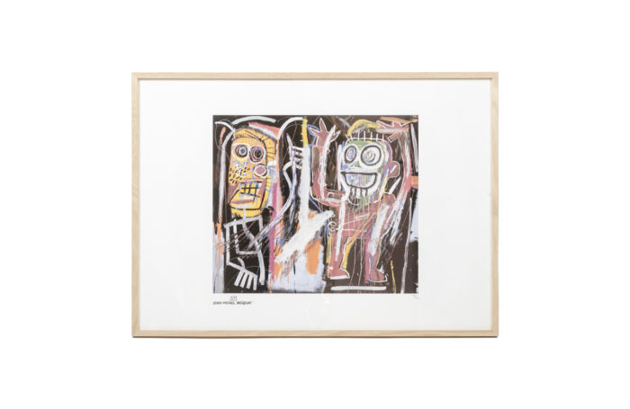 Sérigraphie de Jean-Michel Basquiat - face