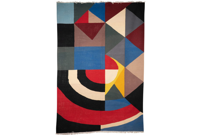 Rug, or tapestry, inspired by Sonia Delaunay