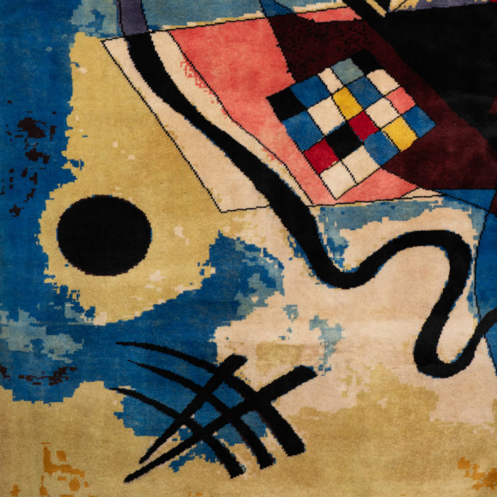 Tapis, ou tapisserie, inspiré par Wassily Kandinsky