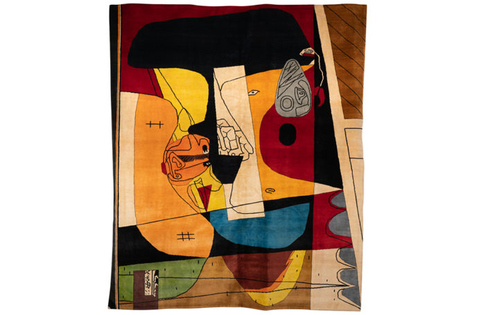 Le Corbusier, Tapis ou tapisserie en laine 100 % Mérinos