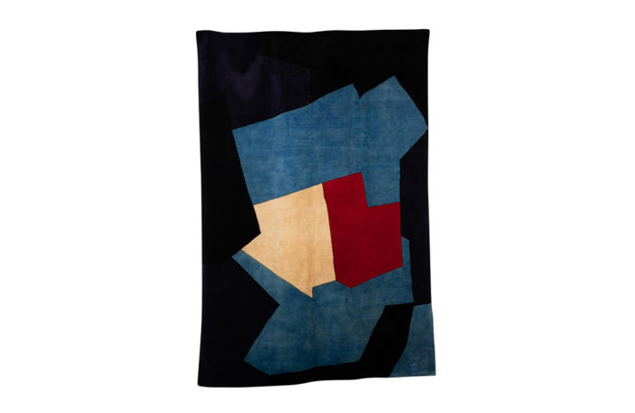 Rug, or tapestry, inspired by Poliakoff, in wool. Contemporary work