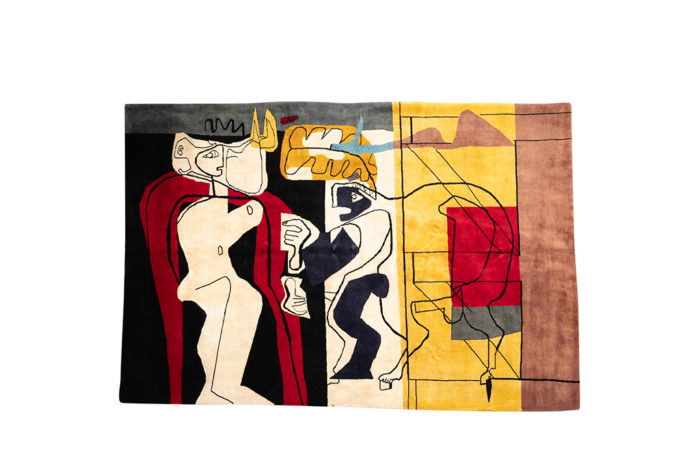 Le Corbusier - Tapis, ou tapisserie, en laine 100% Mérinos