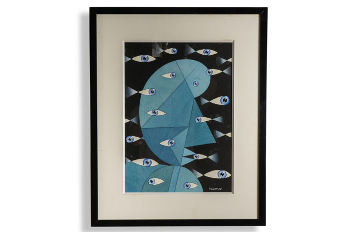 Gouache, or mixed technique, 1980s