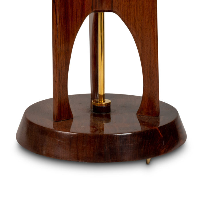 Lamp in teak and brass, 1960s - base
