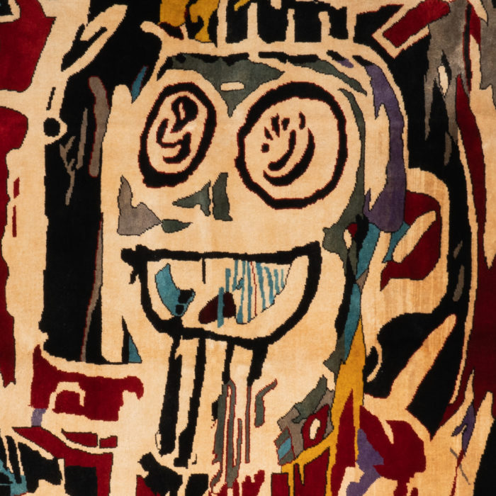 After Jean-Michel Basquiat, Rug, or tapestry, in wool. Contemporary work